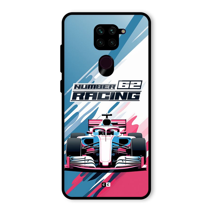 Motor Racing Glass Back Case for Redmi Note 9