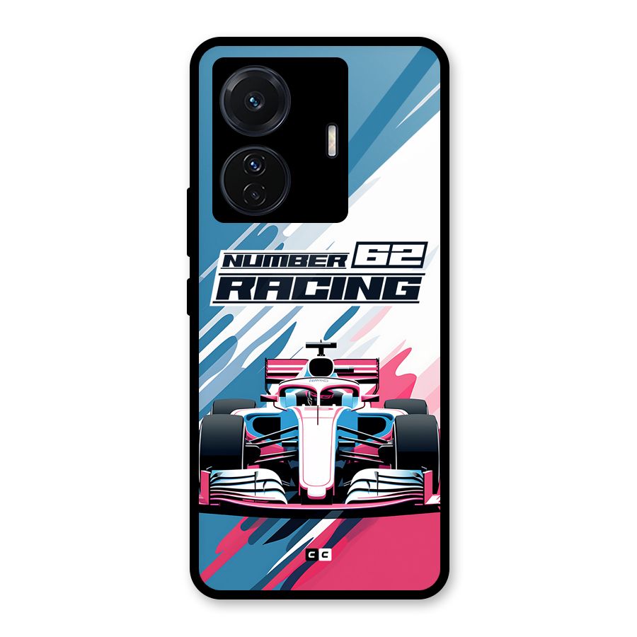 Motor Racing Glass Back Case for Vivo T1 Pro