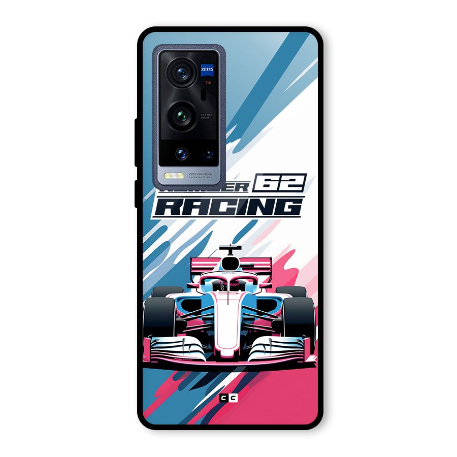 Motor Racing Glass Back Case for Vivo X60 Pro Plus