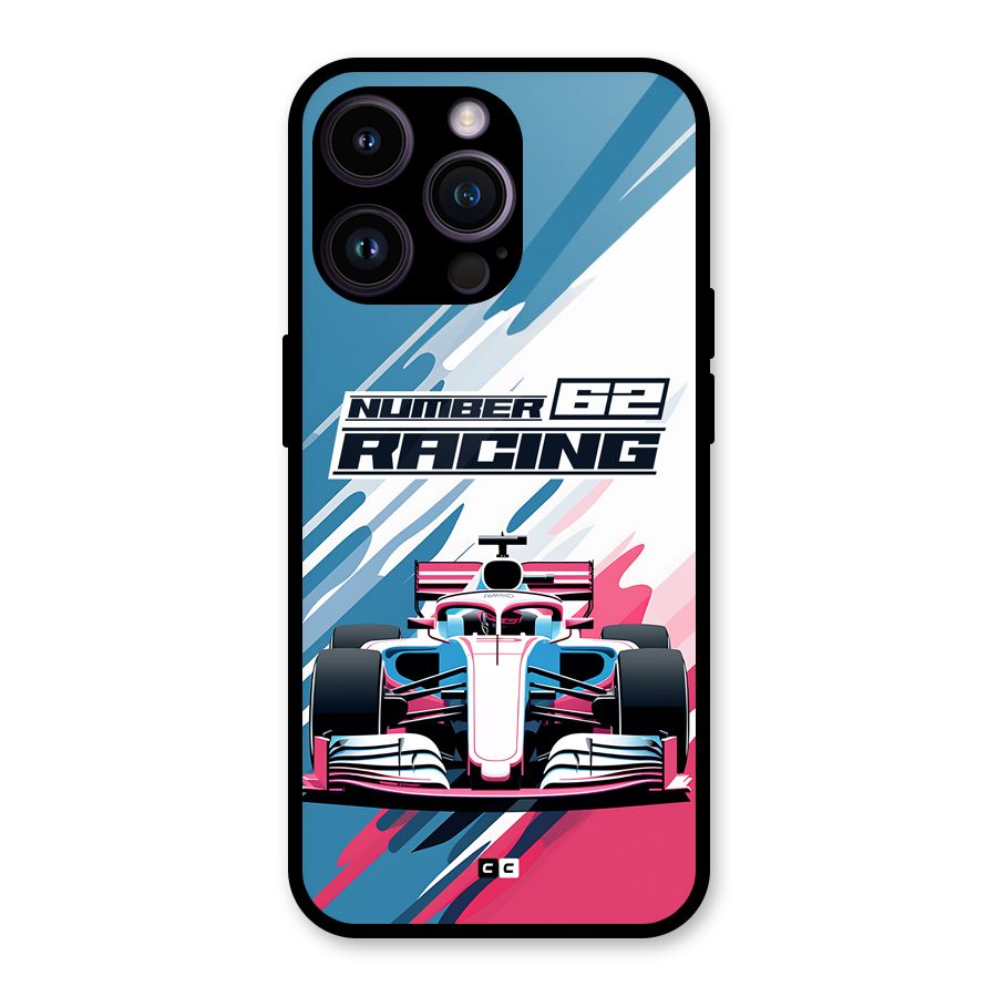 Motor Racing Glass Back Case for iPhone 14 Pro Max