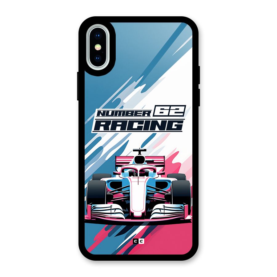 Motor Racing Glass Back Case for iPhone XS