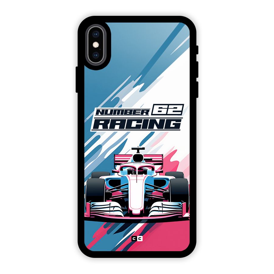 Motor Racing Glass Back Case for iPhone XS Max