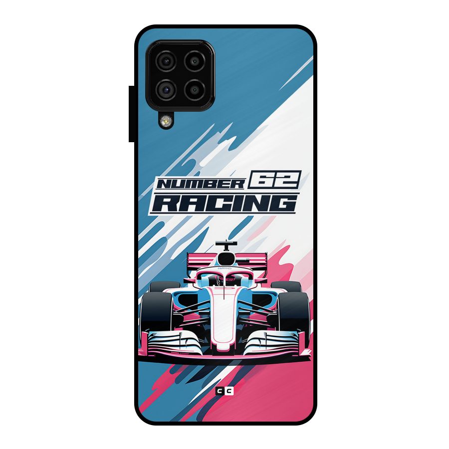 Motor Racing Metal Back Case for Galaxy A22 4G