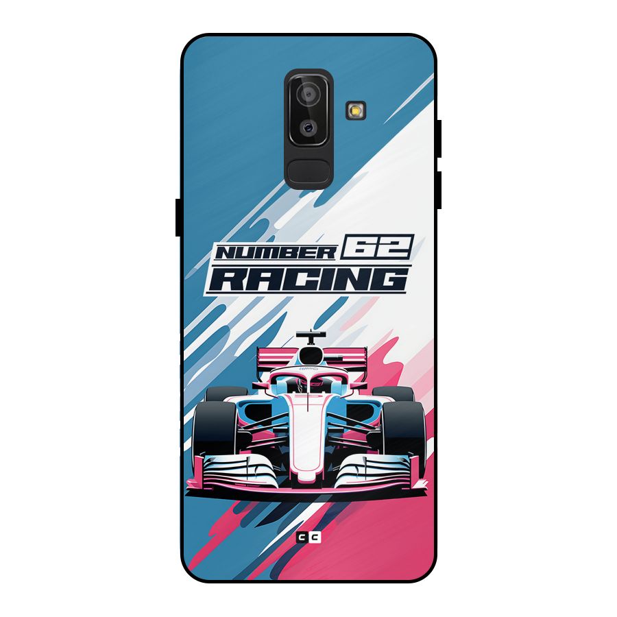 Motor Racing Metal Back Case for Galaxy J8