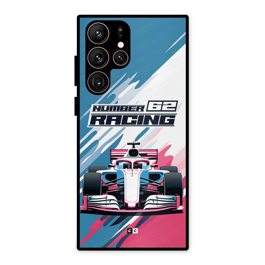 Motor Racing Metal Back Case for Galaxy S22 Ultra 5G