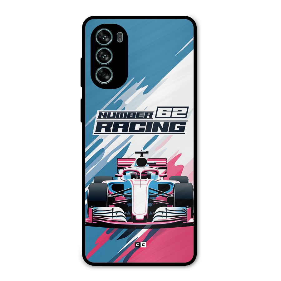 Motor Racing Metal Back Case for Moto G62