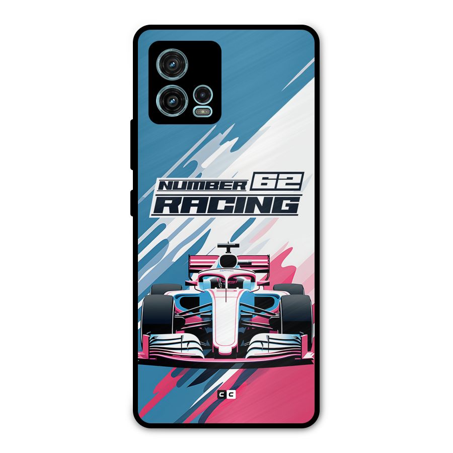 Motor Racing Metal Back Case for Moto G72