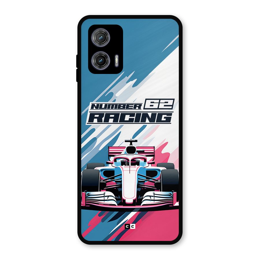 Motor Racing Metal Back Case for Moto G73