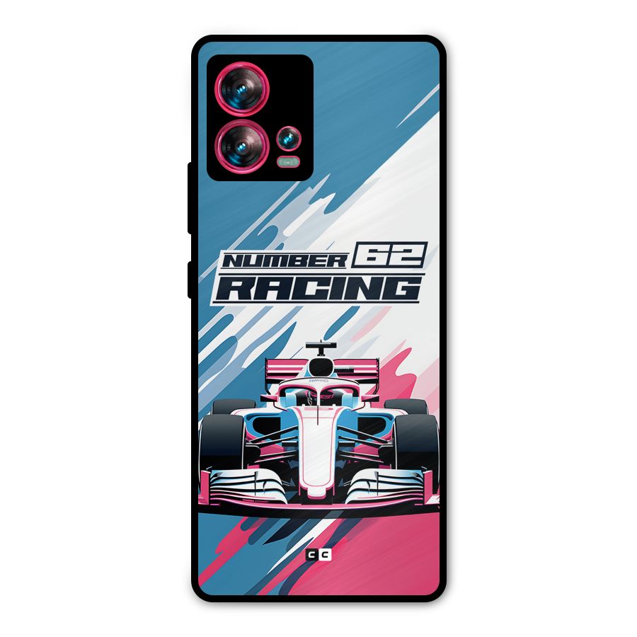 Motor Racing Metal Back Case for Motorola Edge 30 Fusion