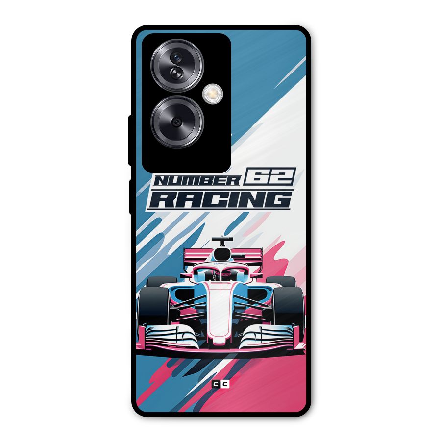 Motor Racing Metal Back Case for Oppo A79 5G