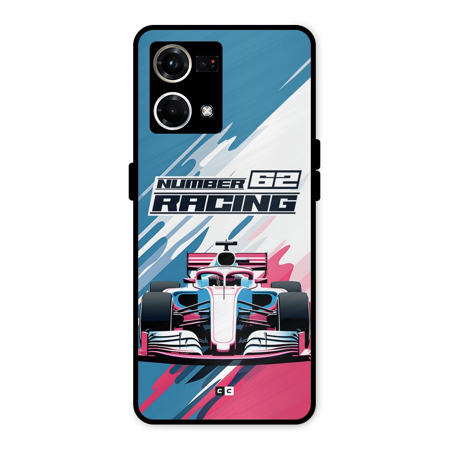 Motor Racing Metal Back Case for Oppo F21s Pro 4G