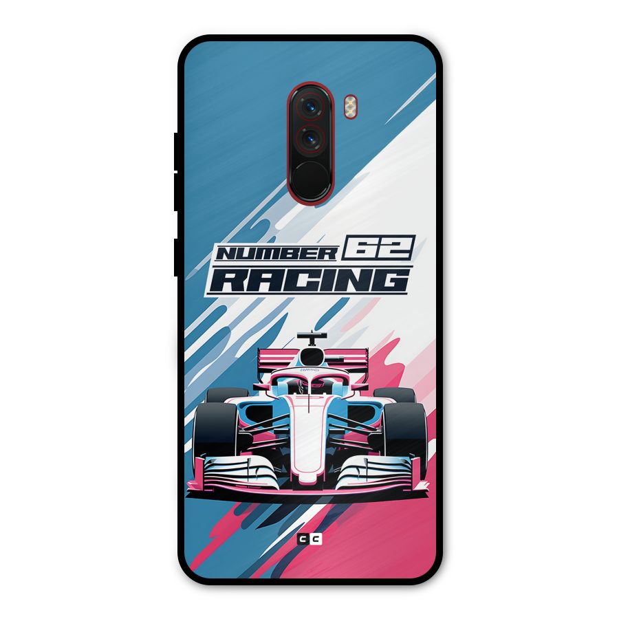 Motor Racing Metal Back Case for Poco F1