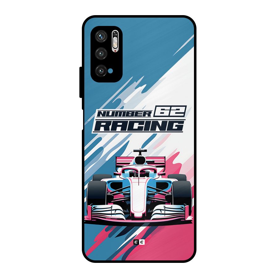 Motor Racing Metal Back Case for Poco M3 Pro 5G