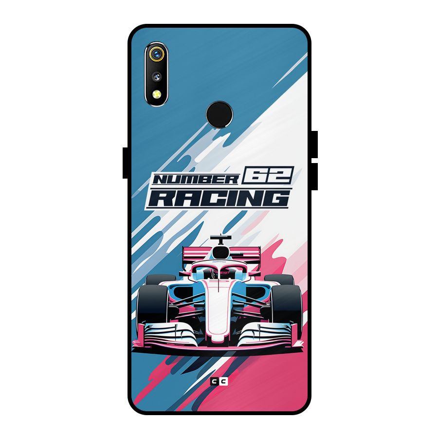 Motor Racing Metal Back Case for Realme 3i
