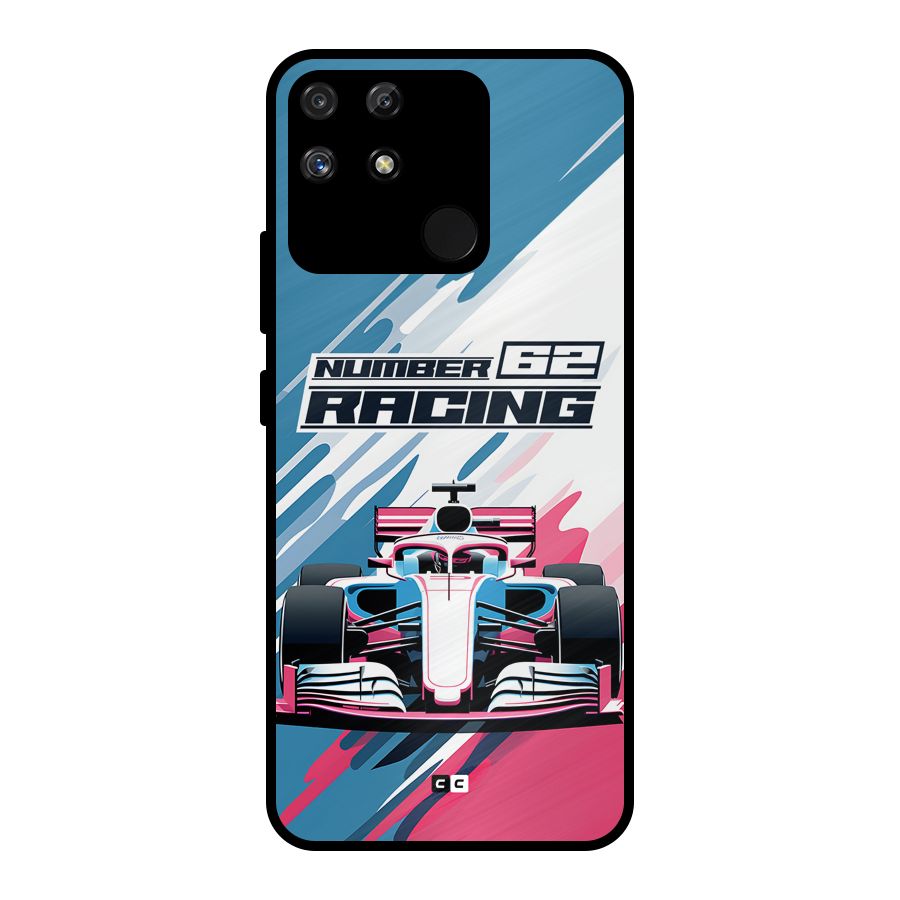 Motor Racing Metal Back Case for Realme Narzo 50A