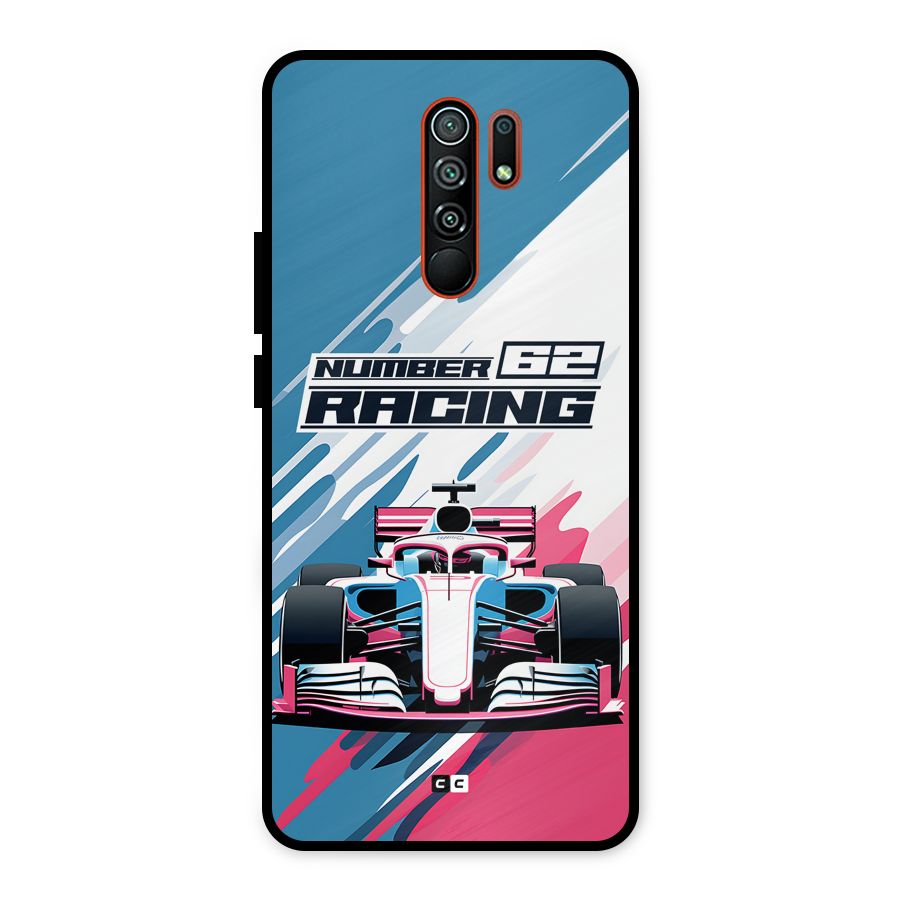 Motor Racing Metal Back Case for Redmi 9 Prime