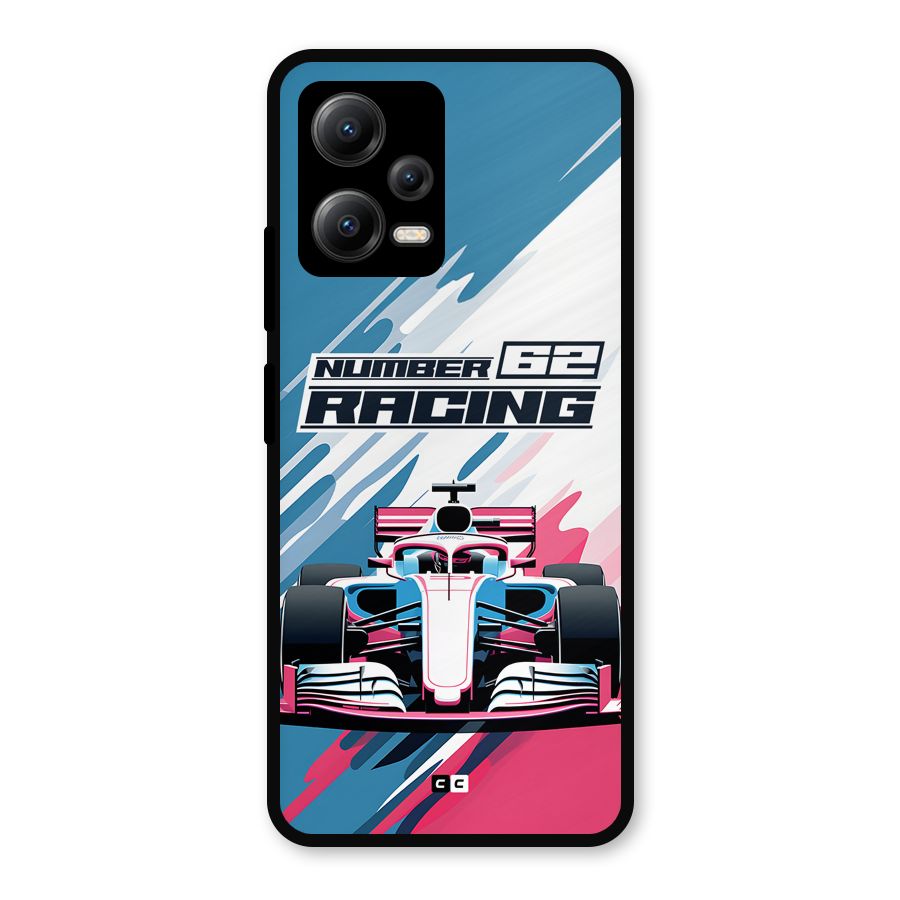 Motor Racing Metal Back Case for Redmi Note 12 5G
