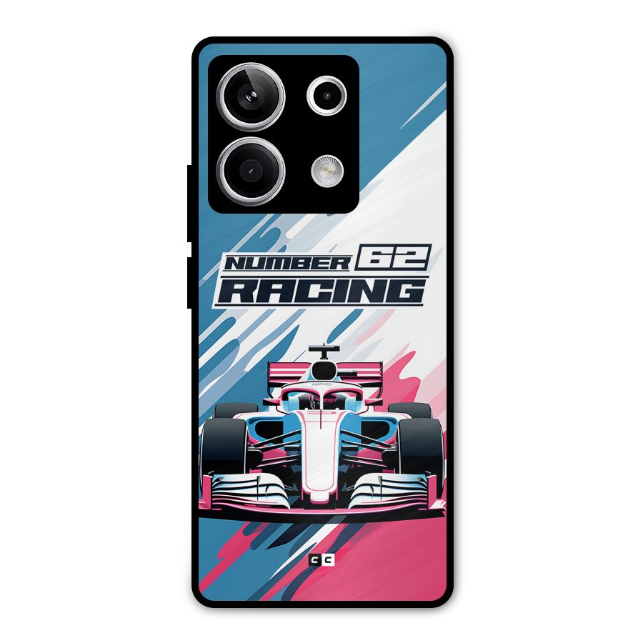 Motor Racing Metal Back Case for Redmi Note 13 5G