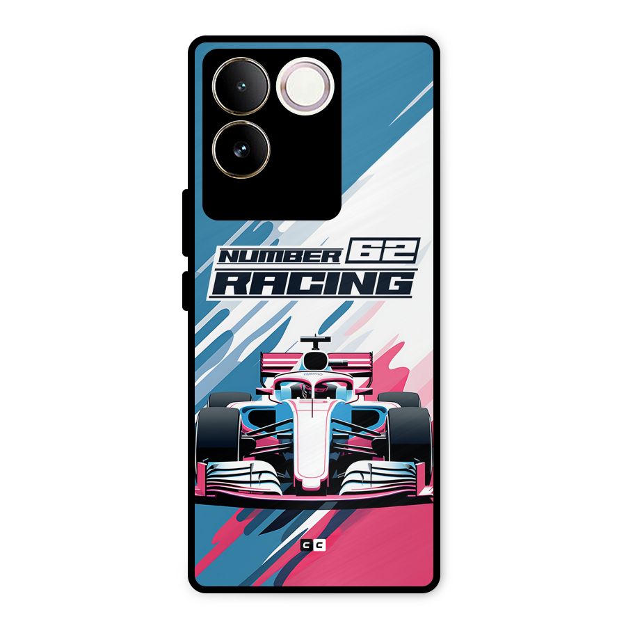 Motor Racing Metal Back Case for Vivo T2 Pro
