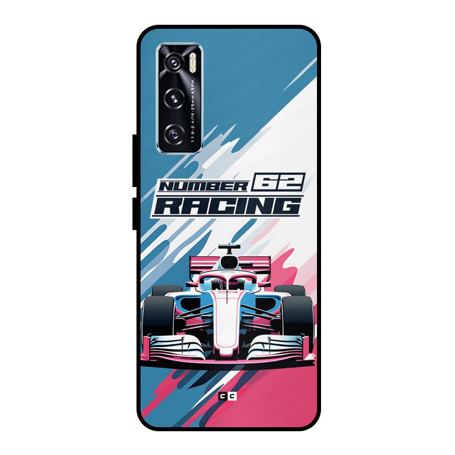 Motor Racing Metal Back Case for Vivo V20 SE