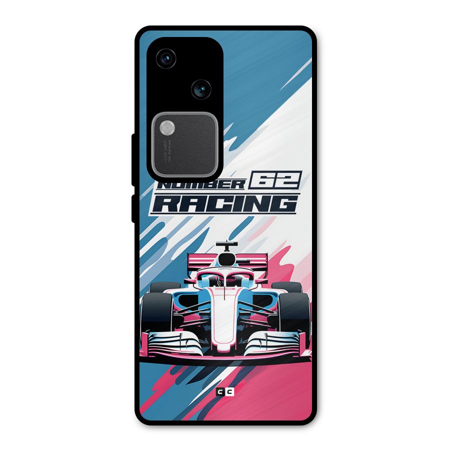 Motor Racing Metal Back Case for Vivo V30 Pro