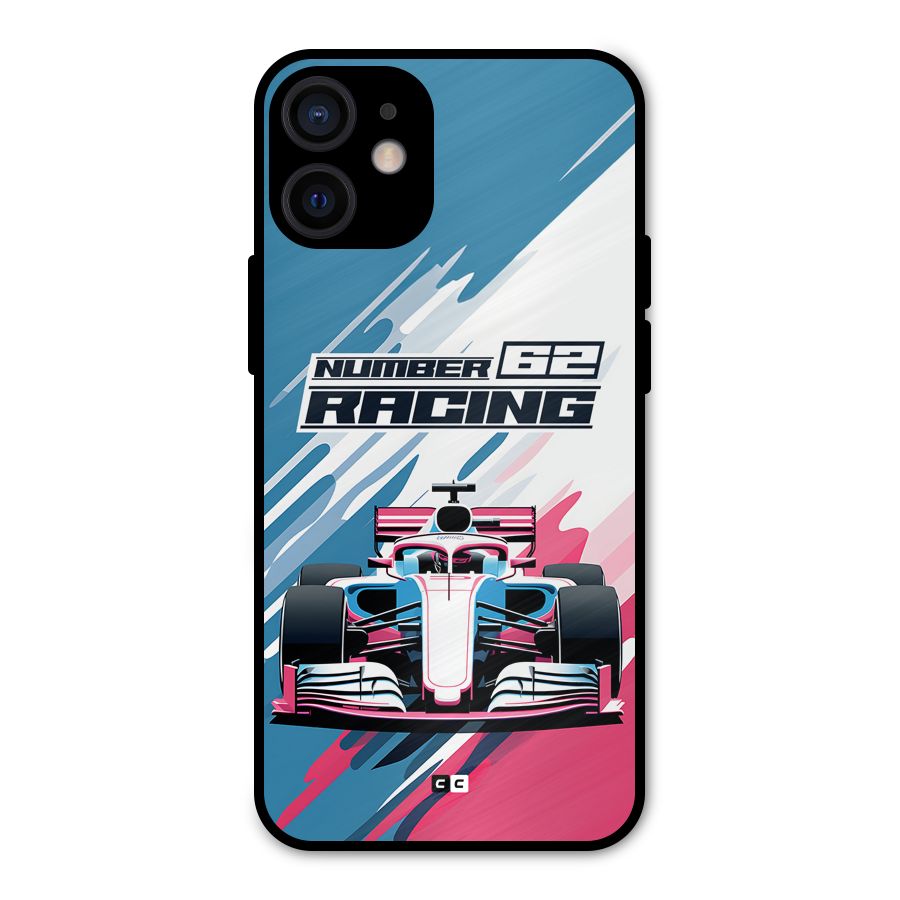 Motor Racing Metal Back Case for iPhone 12 Mini