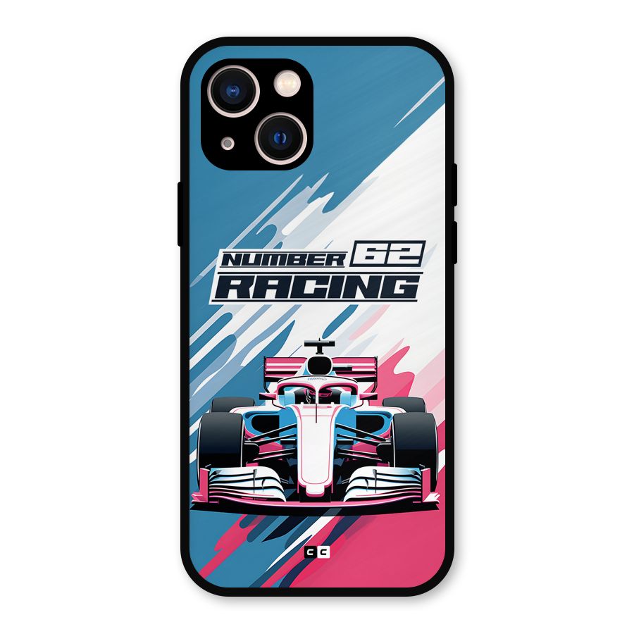 Motor Racing Metal Back Case for iPhone 13