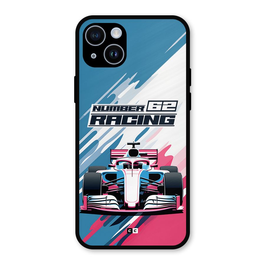 Motor Racing Metal Back Case for iPhone 14