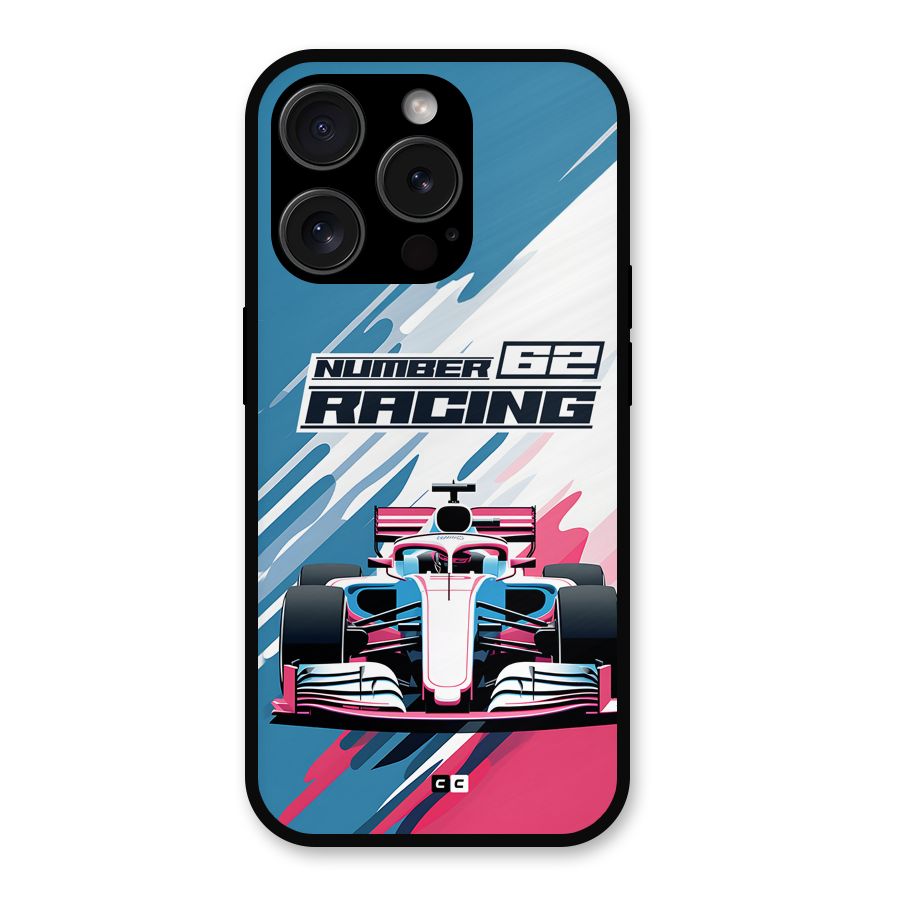 Motor Racing Metal Back Case for iPhone 15 Pro