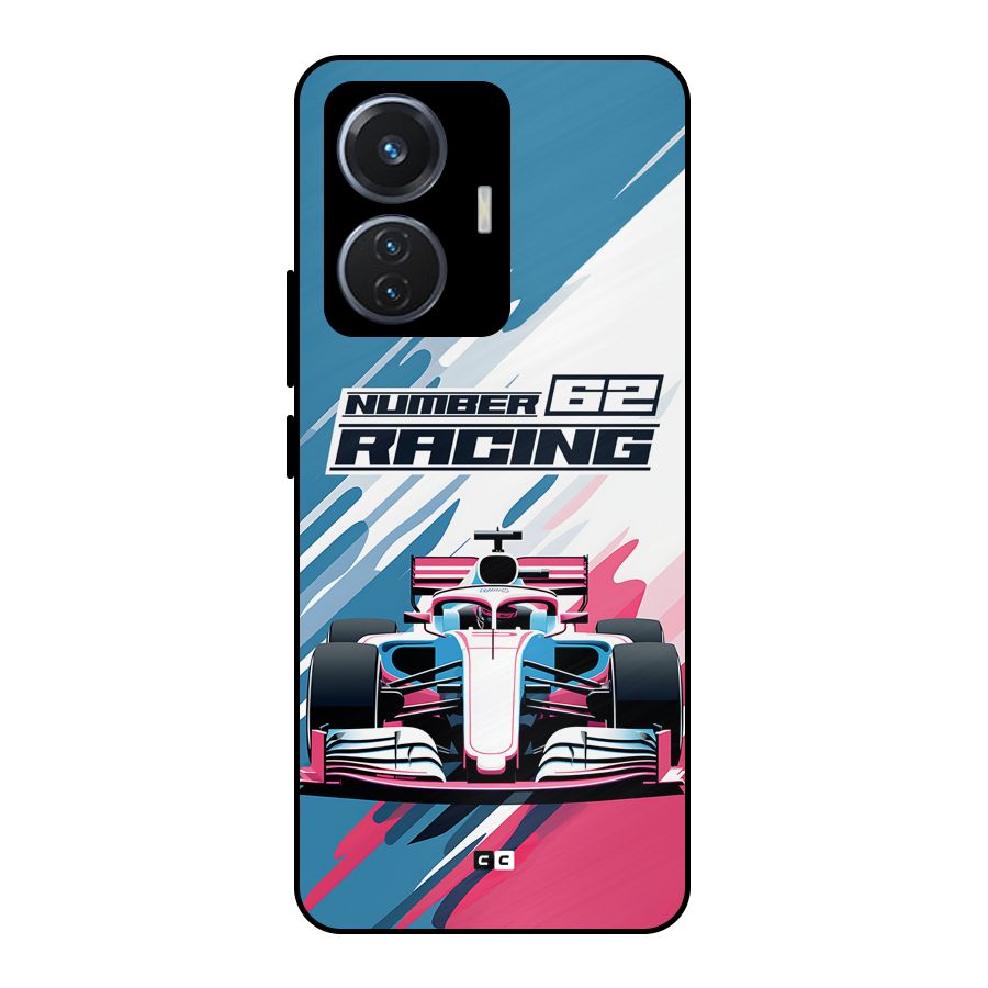 Motor Racing Metal Back Case for iQOO Z6 44W