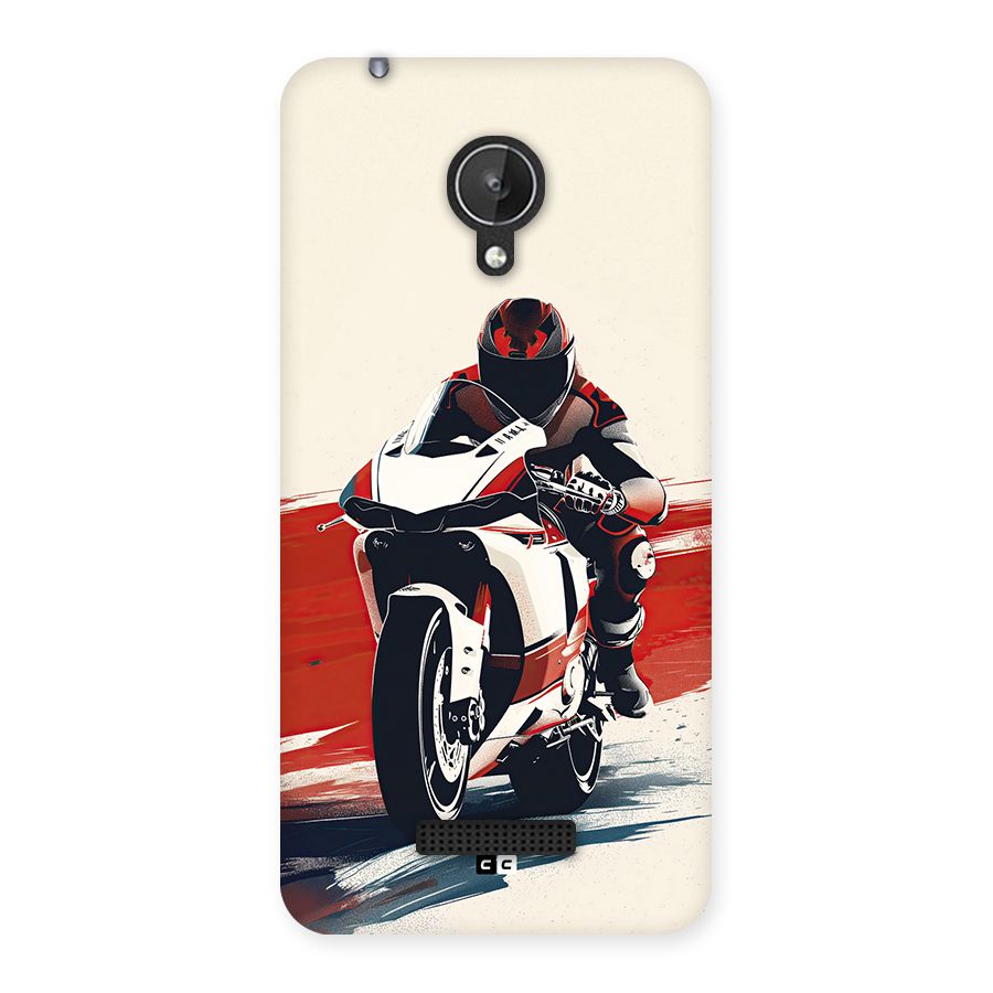 Motosport Rider Back Case for Canvas Spark Q380
