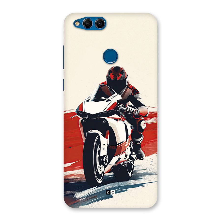 Motosport Rider Back Case for Honor 7X