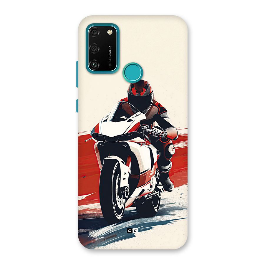 Motosport Rider Back Case for Honor 9A