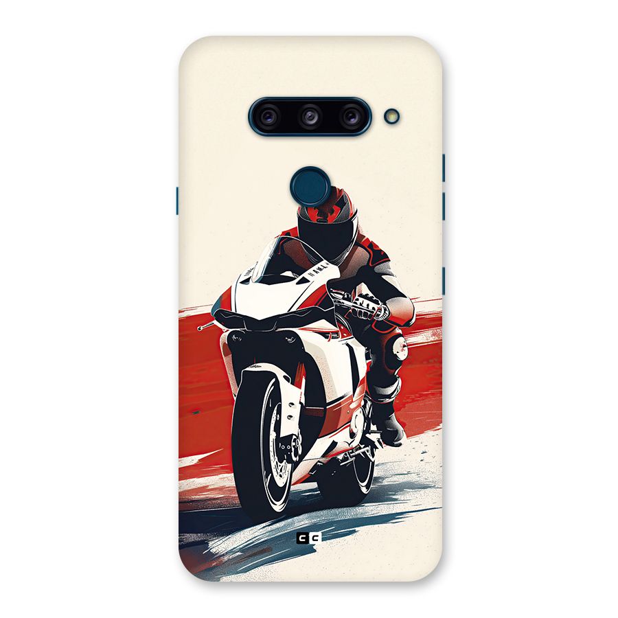 Motosport Rider Back Case for LG  V40 ThinQ