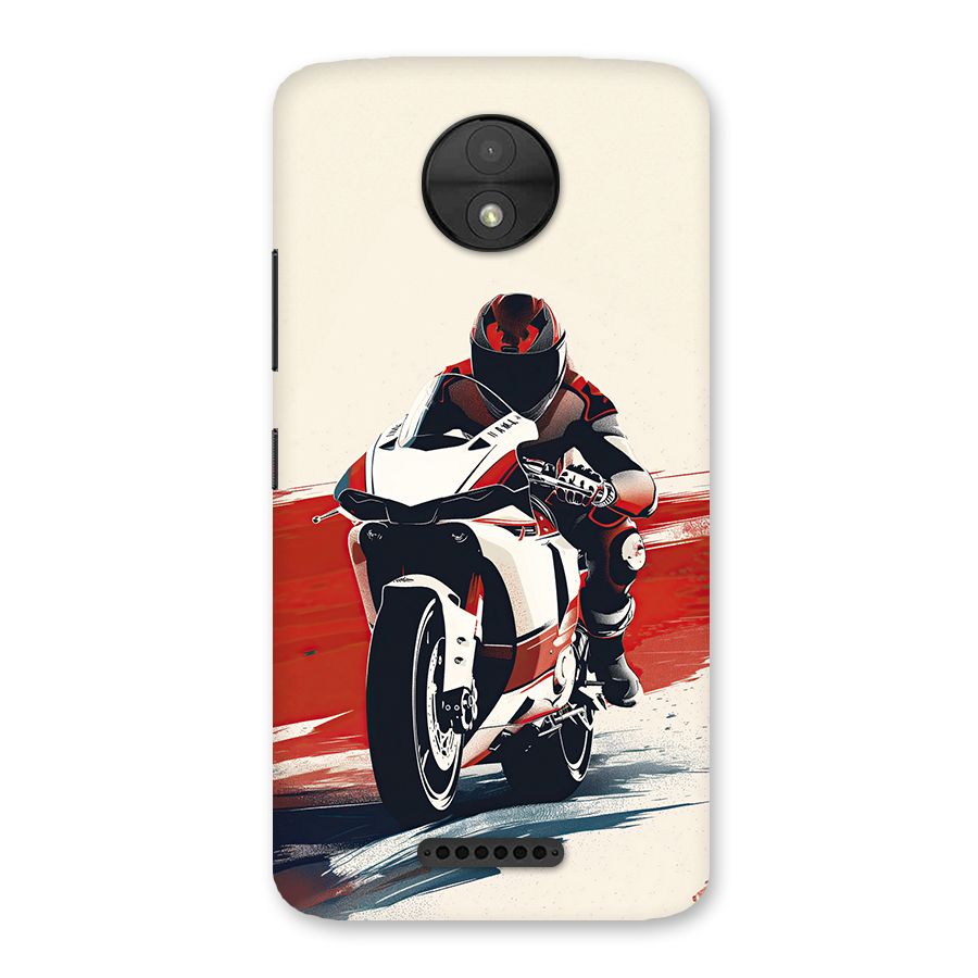 Motosport Rider Back Case for Moto C