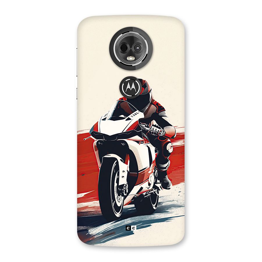 Motosport Rider Back Case for Moto E5 Plus