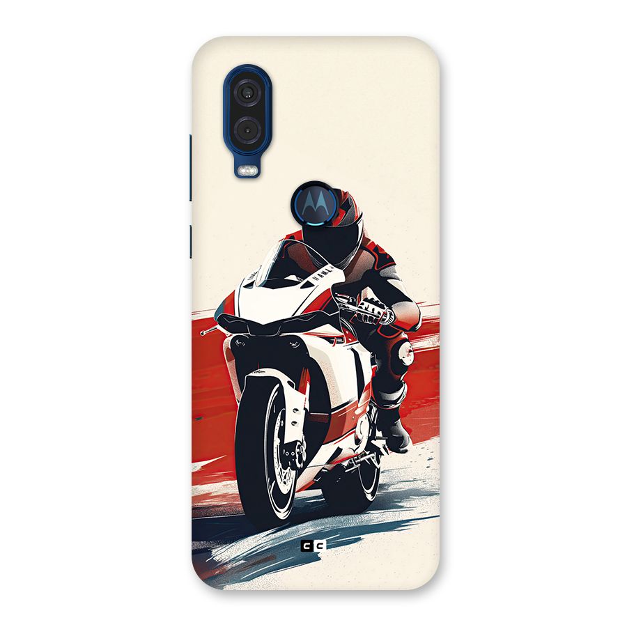 Motosport Rider Back Case for Motorola One Vision