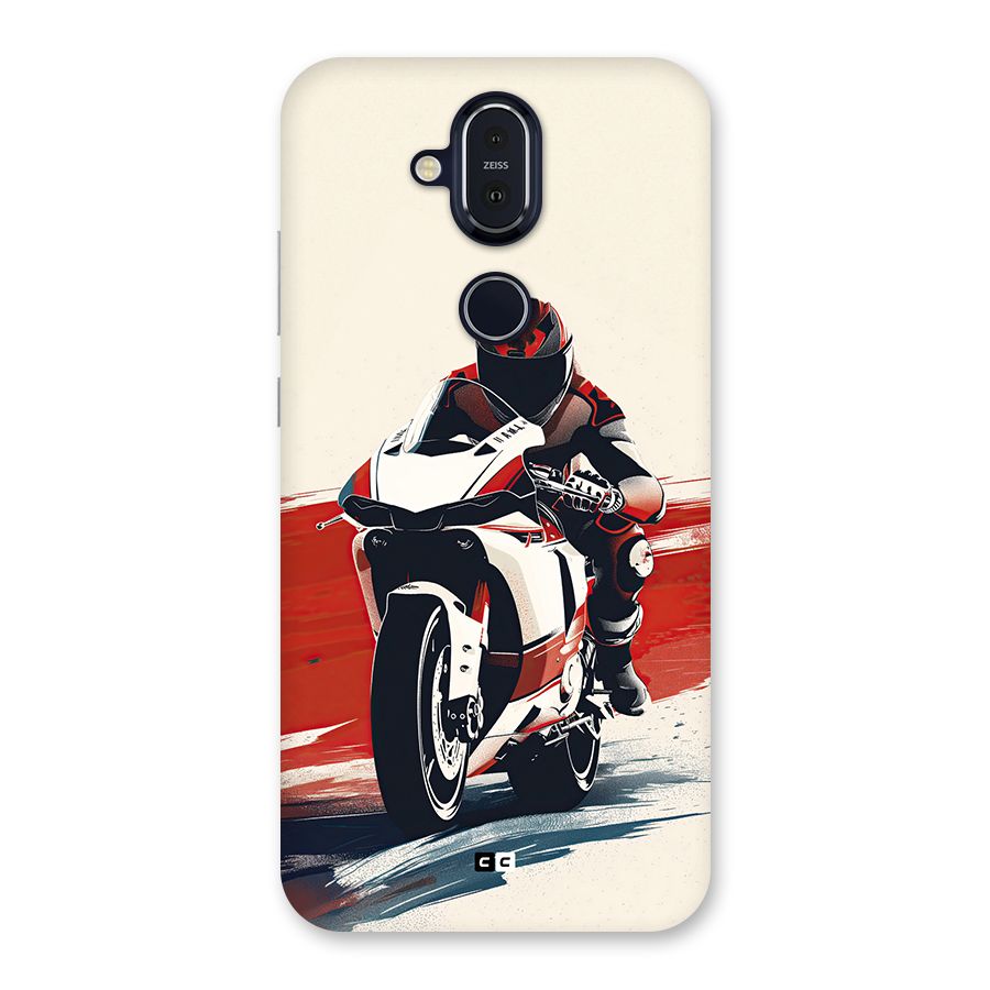 Motosport Rider Back Case for Nokia 8.1