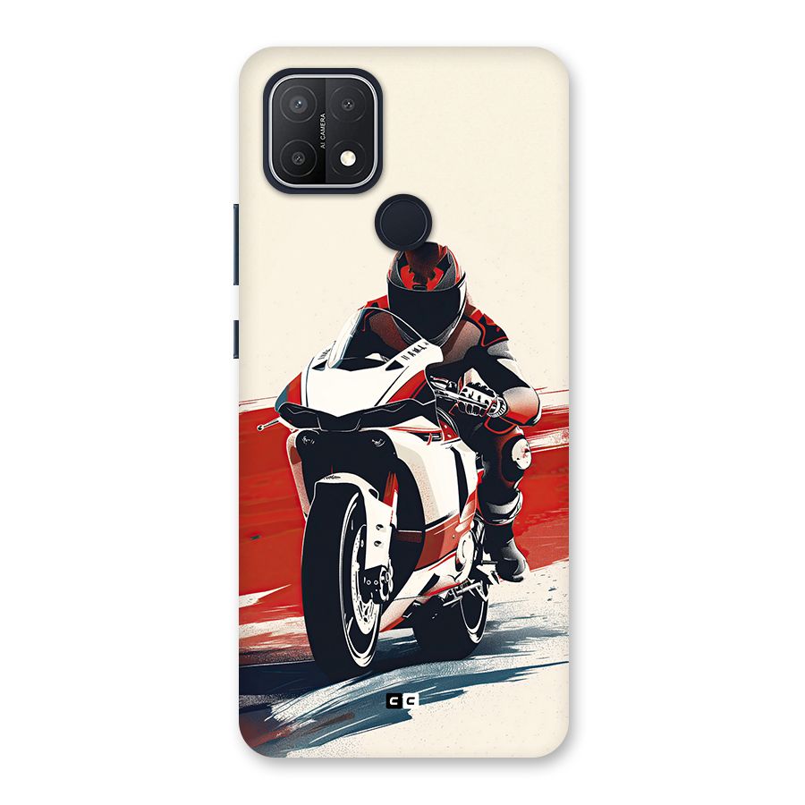 Motosport Rider Back Case for Oppo A15