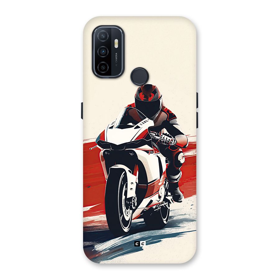 Motosport Rider Back Case for Oppo A53