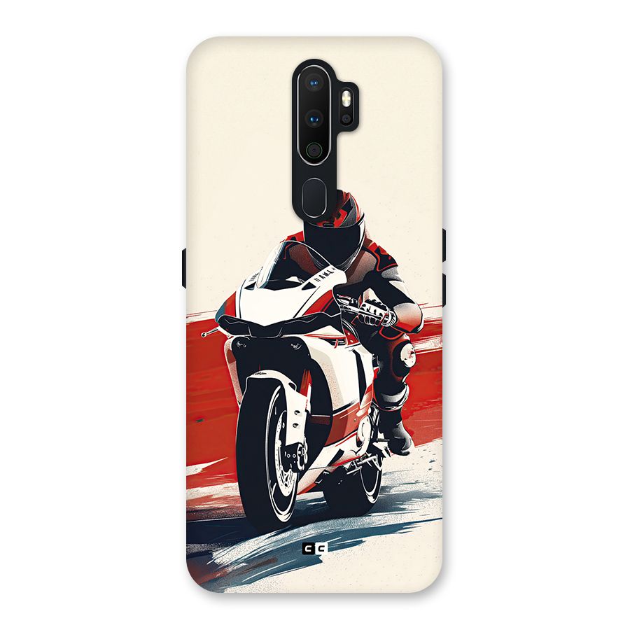 Motosport Rider Back Case for Oppo A5 (2020)