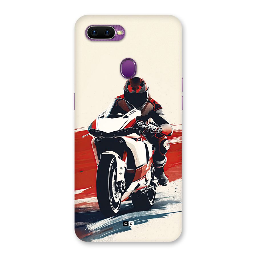 Motosport Rider Back Case for Oppo F9