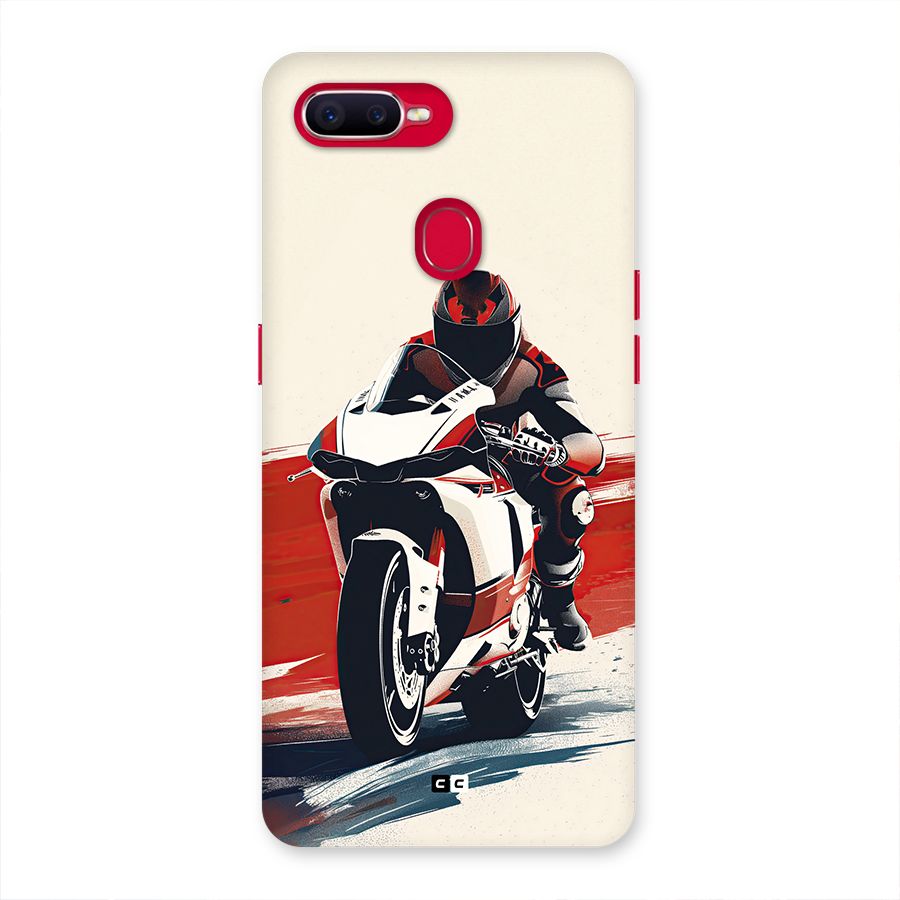 Motosport Rider Back Case for Oppo F9 Pro