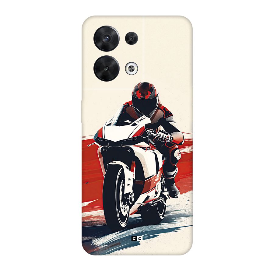Motosport Rider Back Case for Oppo Reno8 5G