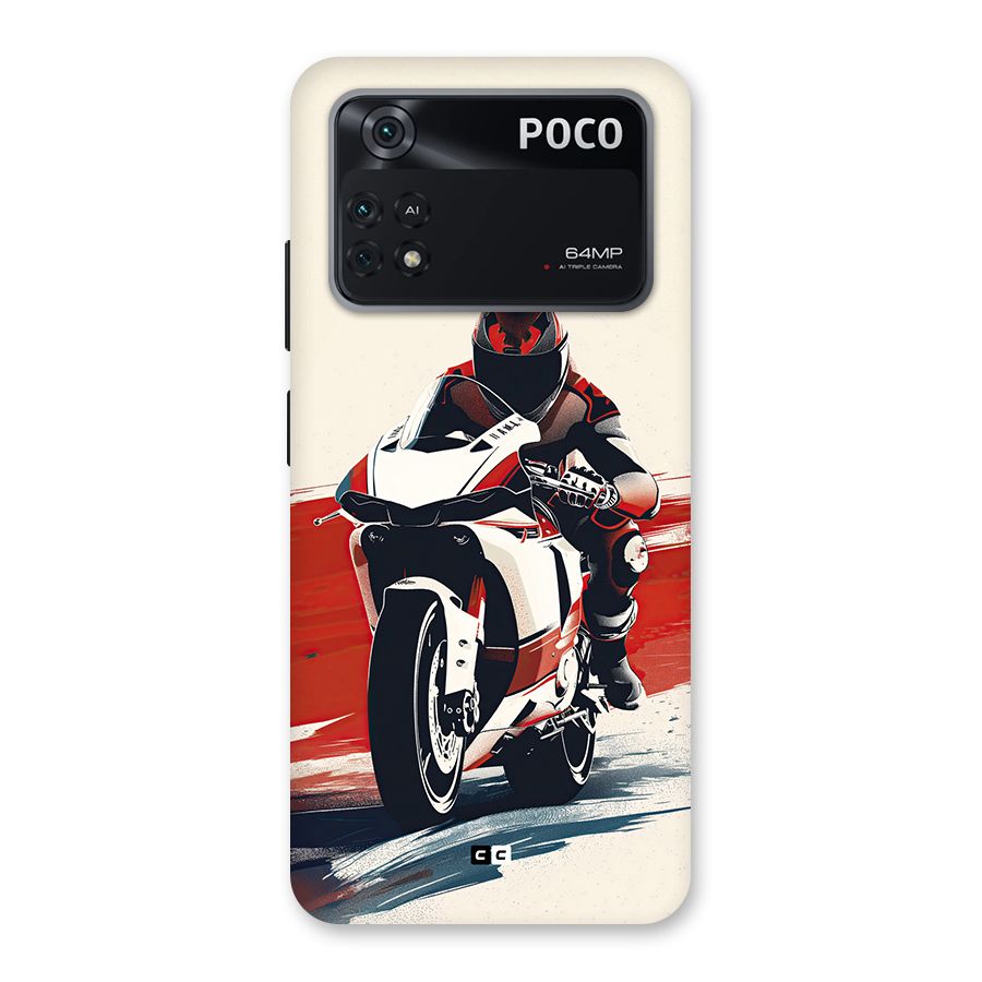 Motosport Rider Back Case for Poco M4 Pro 4G