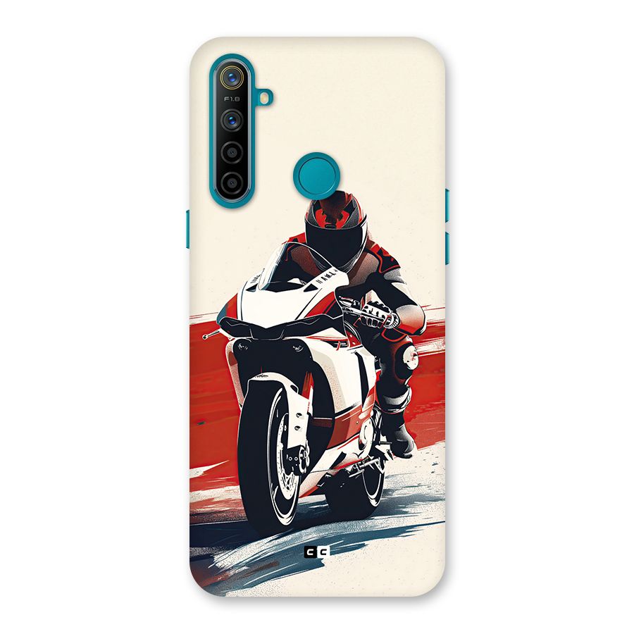 Motosport Rider Back Case for Realme 5i