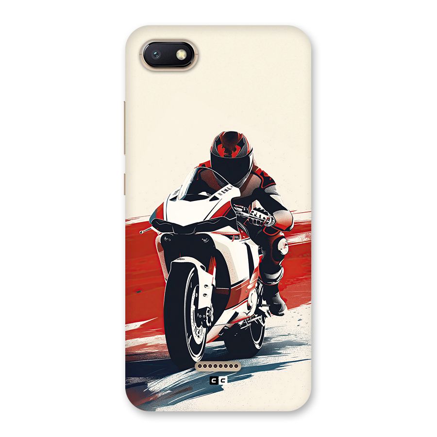 Motosport Rider Back Case for Redmi 6A