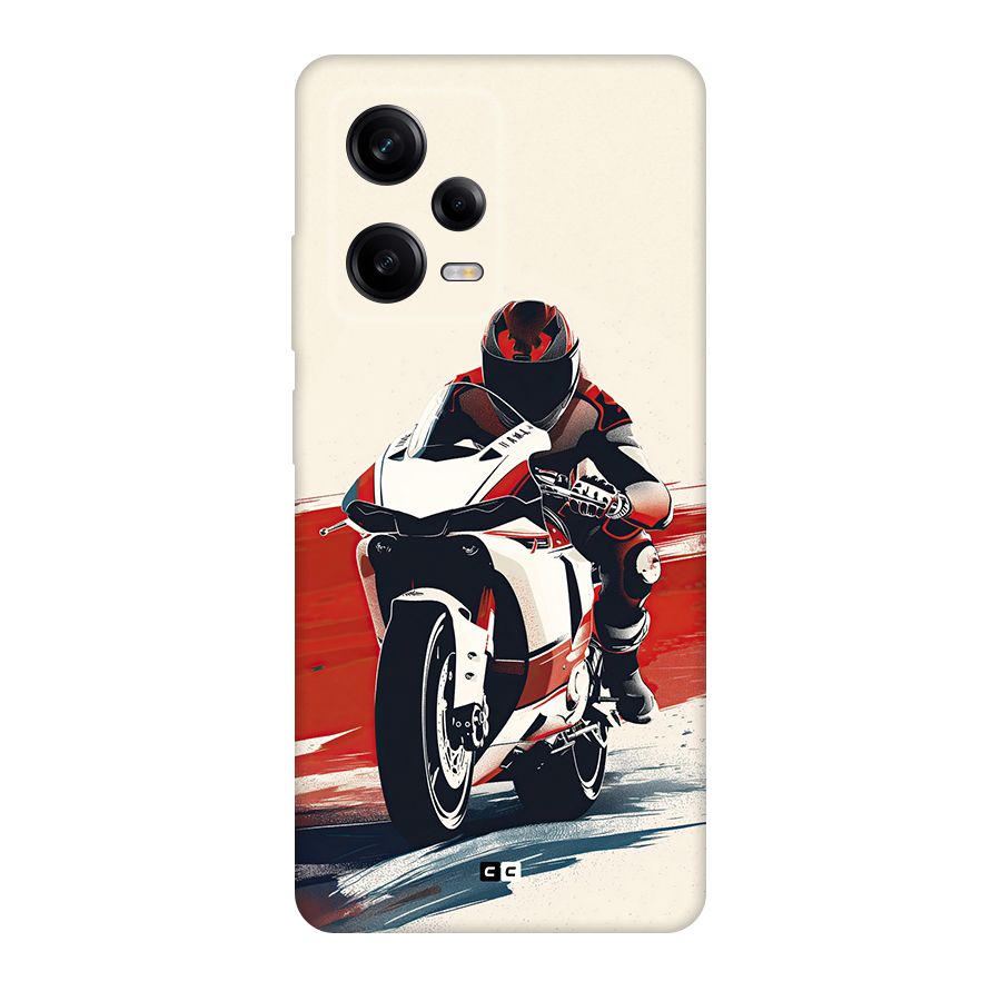 Motosport Rider Back Case for Redmi Note 12 Pro