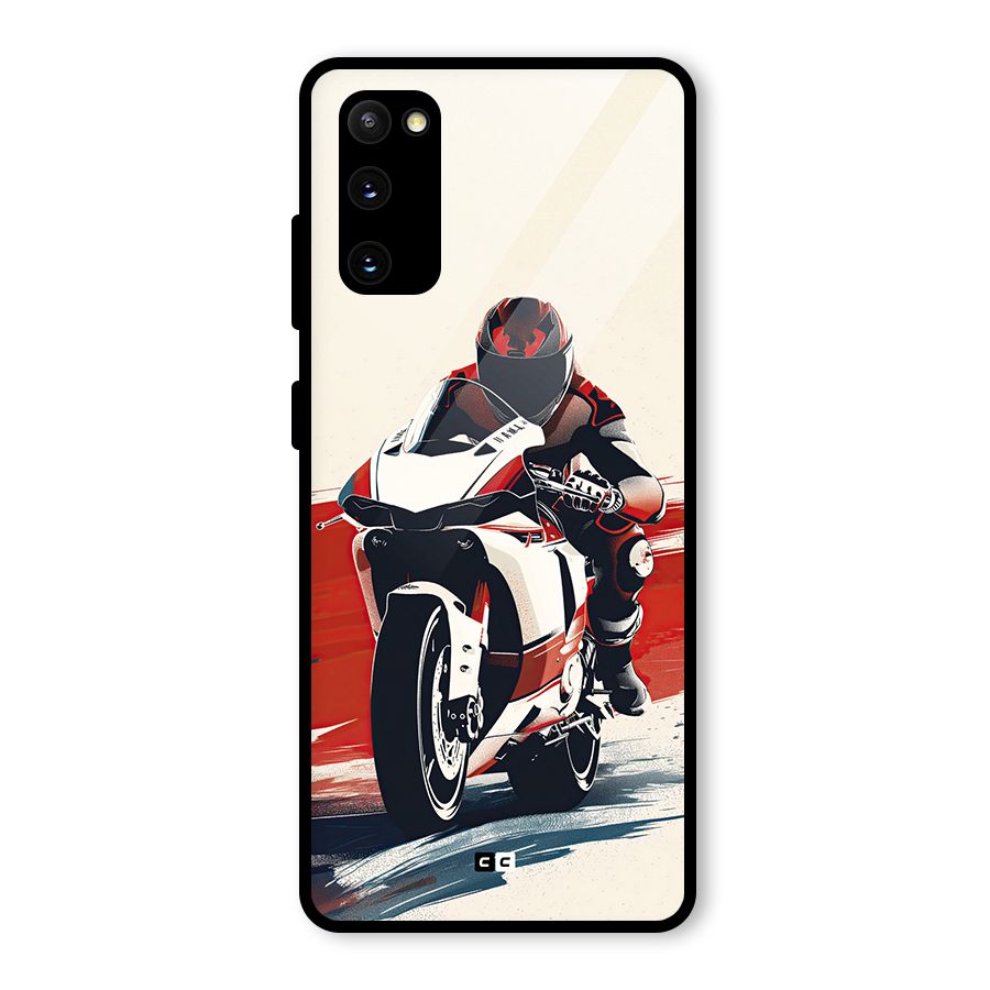Motosport Rider Glass Back Case for Galaxy S20 FE 5G