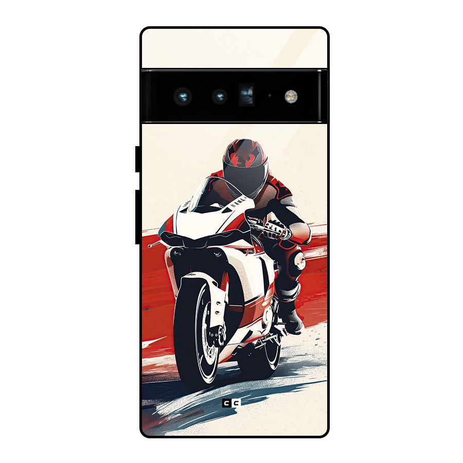 Motosport Rider Glass Back Case for Google Pixel 6 Pro